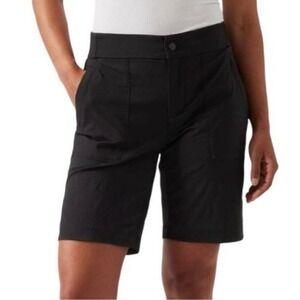 ATHLETA Black Trekkie Bermuda Outdoor Hiking Summer Adventure Shorts Size 12